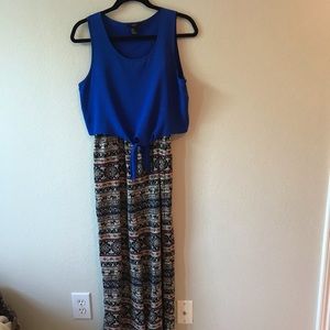 Elephant Jumpsuit and Tie crop top set